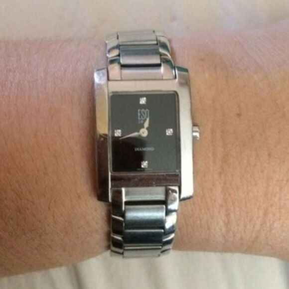 LADIES ESQUIRE MOVADO STAINLESS STEEL WATCH - Picture 2 of 4